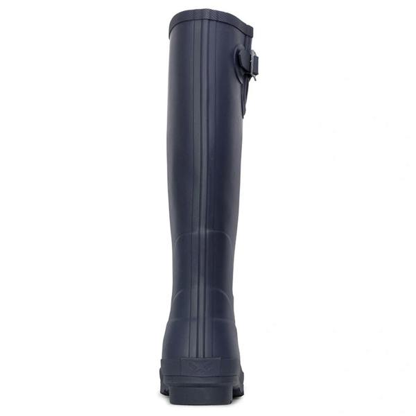 Hoggs of Fife Braemar Pro Wellington Boots in navy, back view