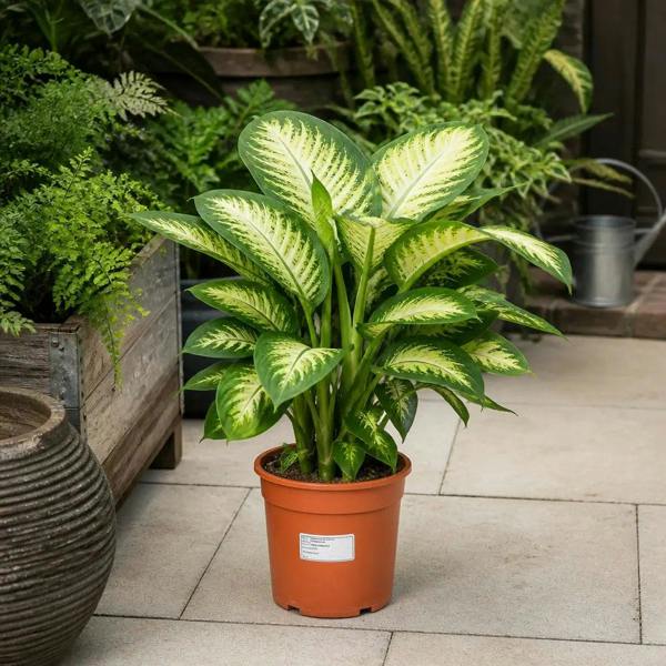 Dieffenbachia Camilla Dumb Cane 19cm Pot – Large Indoor Foliage Houseplant