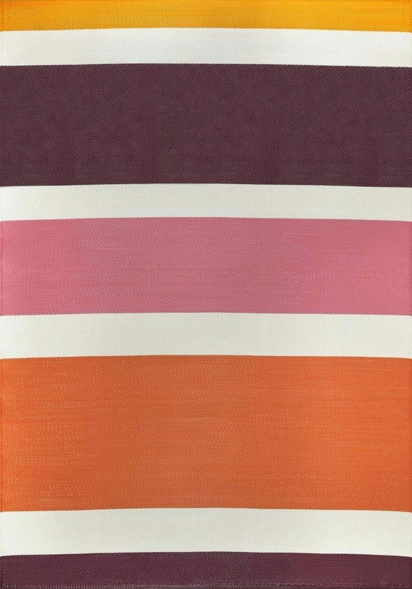 Rainbow Outdoor Rug Pink | Patio Decor | The Rugs