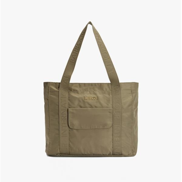 Barbour QUALIFY Tote Bag   in  Green