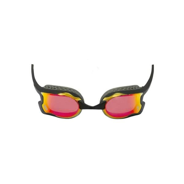 Pink and black Zoggs Raptor HCB mirror swim goggles with textured strap