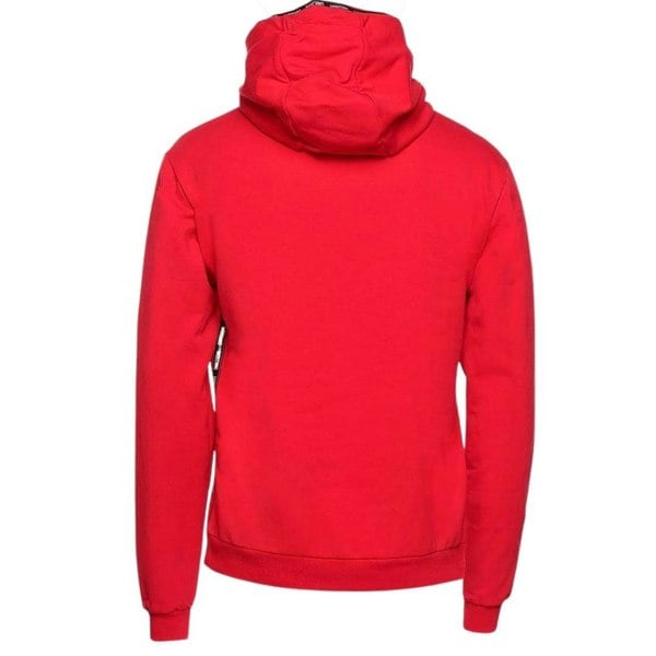 Moschino Brand Taped Hood Hoodie - Red