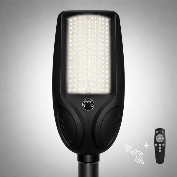 Milagro Venice Solar Lamp 200W 1500Lm 4000K Ip65 Black