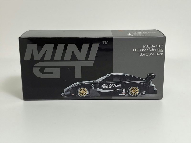 Mini GT Mazda RX-7 LB Super Silhouette Liberty Walk Black RHD 1:64 Mini GT MGT00785R