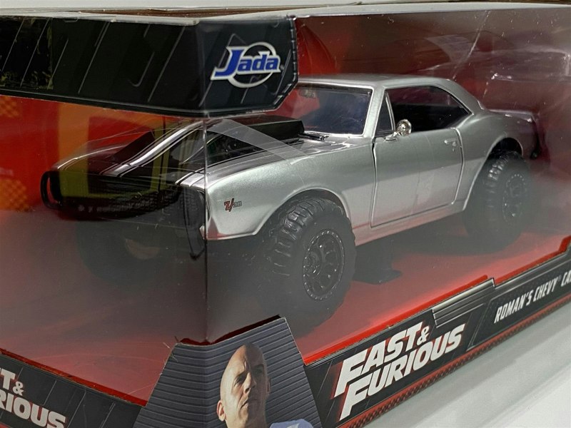 fast and furious 1967 chevrolet camaro off road silver black 1:24 jada 97166