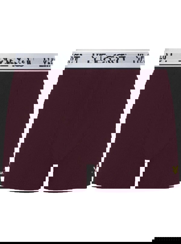 Lyle & Scott 3-Pack Barclay Boxer Briefs, Blue/Burgundy/Green
