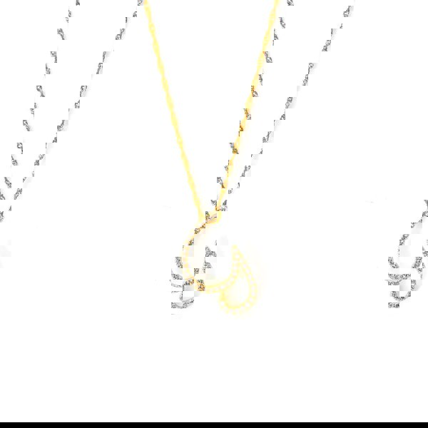Say It With Luxe CZ Initial Necklace - Yellow Gold Plated