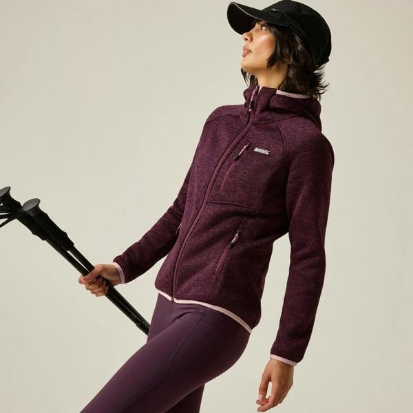 Regatta Womens Newhill Hooded Fleece Jacket - Fig