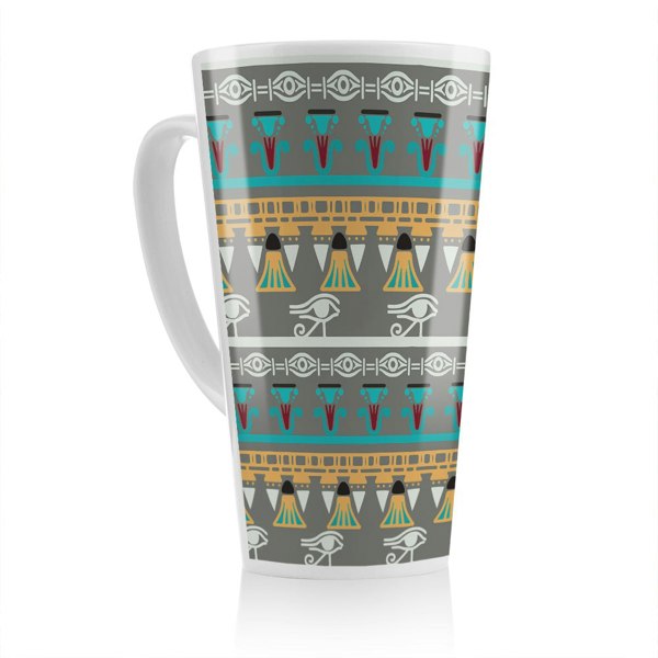 Benjamin Tate Design Tribal Art Egyptian Vintage Ethnic Silhouettes Latte Mug