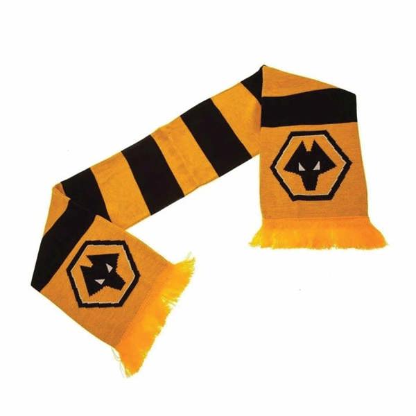 Wolverhampton Wanderers FC Bar Scarf, Clothing Accessories, Sports, Gift