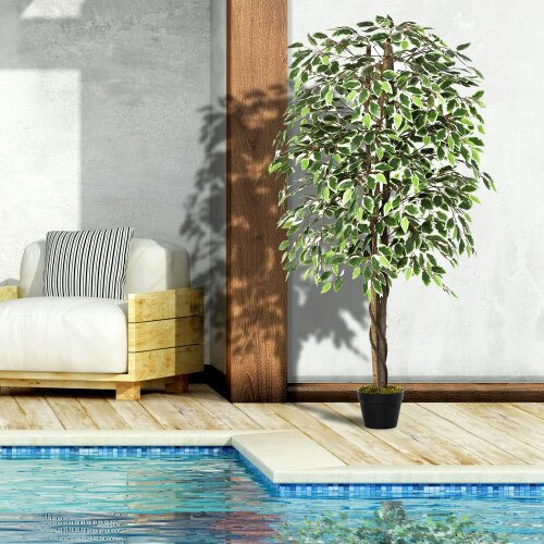 Wyld Haus Keco Yona Artificial Indoor Green Plant In Decorative Pot 160cm