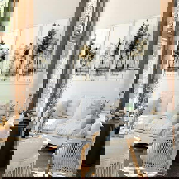 Modern Living Room Wall Art | Set of 3 Asian Inspired Wall art Prints