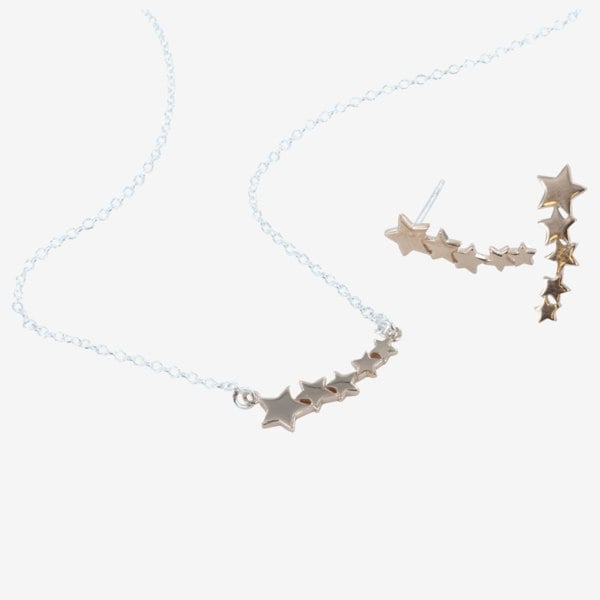 Sterling Silver Shooting Star Necklace - Reeves & Reeves