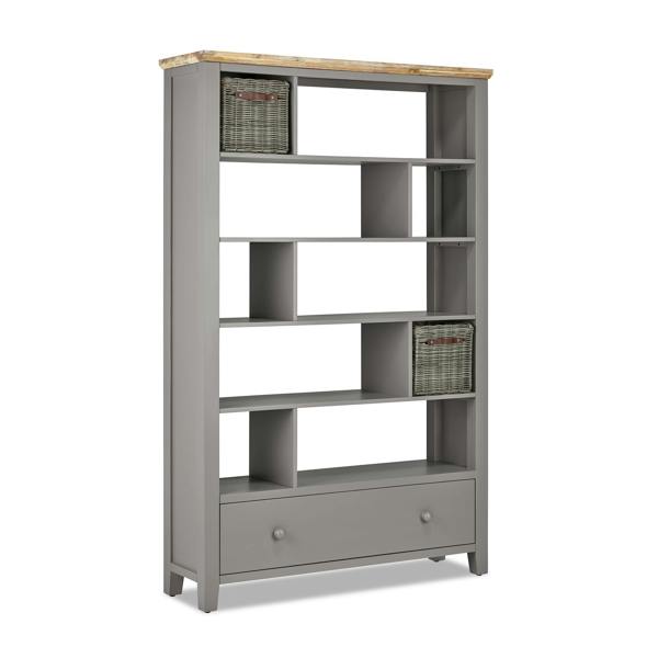 Statement Furniture Florence Room Divider Shelving Storage with Drawer, Fully Assembled