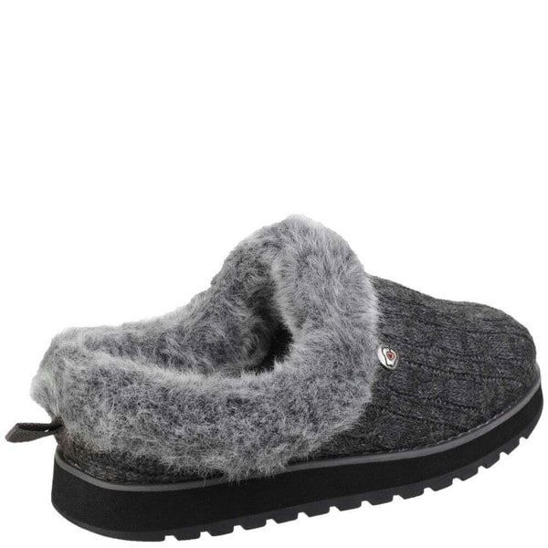 Skechers Womens/Ladies Keepsakes Ice Angel Slip On Mule Slippers - Charcoal