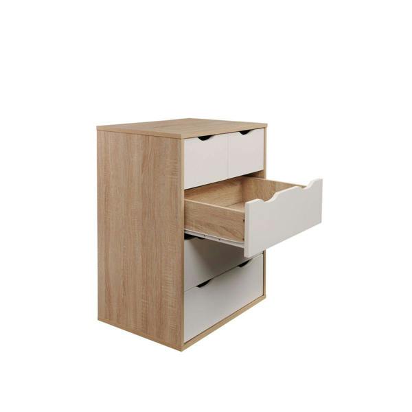 Timber Art Design Alton 3+2 Drawer Bedroom Cabinet Bedside Chest Of Drawers