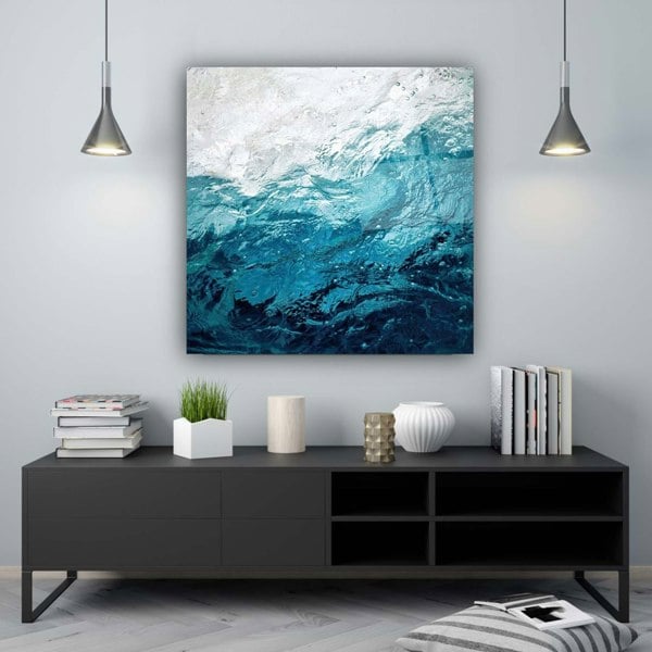 Abstract Glass Wall Art 7 - Artchi