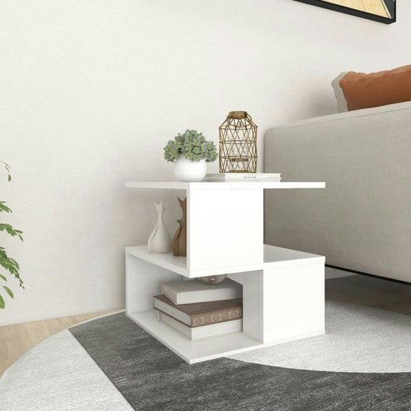 Berkfield Side Table White 40x40x40 cm Engineered Wood