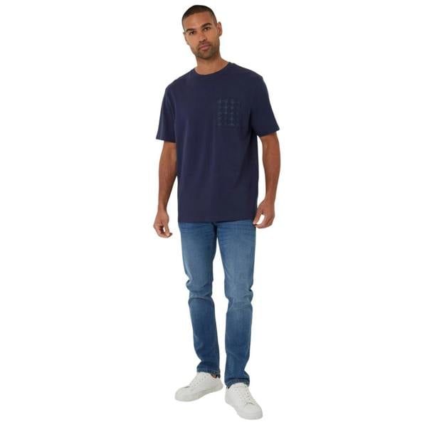 Threadbare Mens Hyde T-Shirt - Navy - 