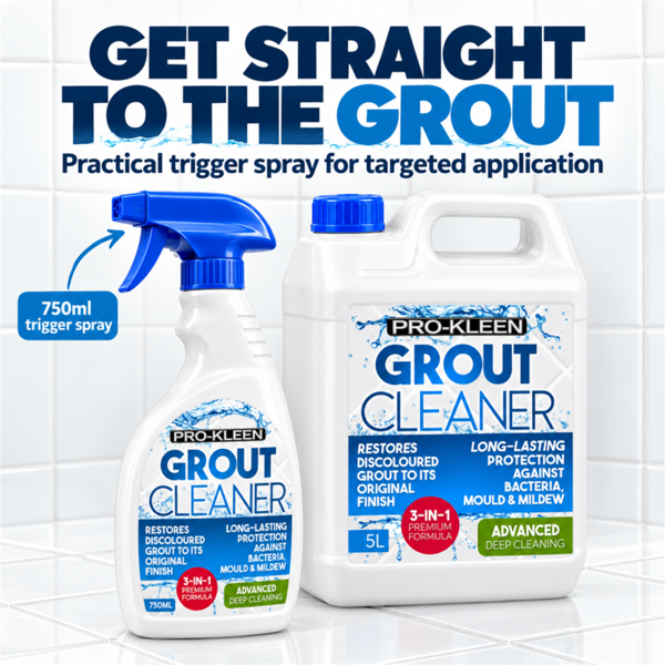 ProKleen 15L + 750ml Pro-Kleen Tile Grout Cleaner Restorer Reviver for Kitchen and Bathroom