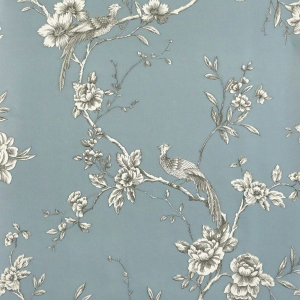 World Of Wallpaper Chinoise Wallpaper - Slate Blue