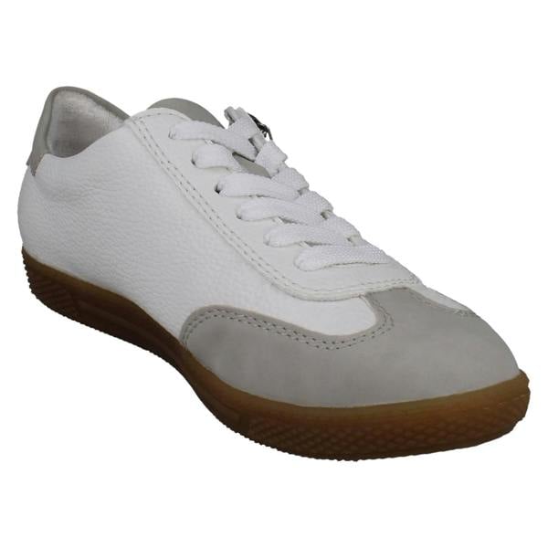 Rieker Ladies Rieker T-Shaped Suede Detail Trainers L9700