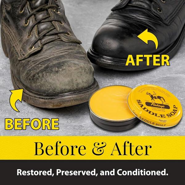 Fiebing's Saddle Soap Cleaner - Portable Leather Cleaning 3oz