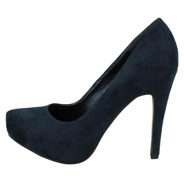 Spot On Ladies Spot On High Heel Platform Court Shoes