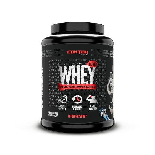 Conteh Sports Whey Elite, Cookies & Cream - 1980g