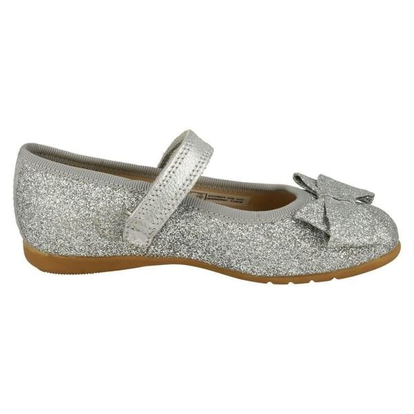 Clarks Girls Clarks Sparkly Bow Detailed Shoes Dance Bow T