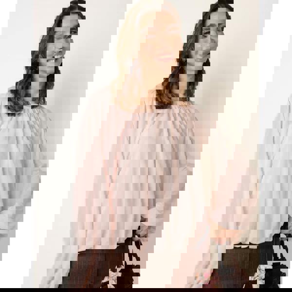 Blue Vanilla Batwing Puffball Blouse