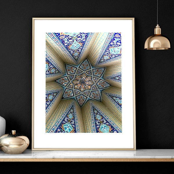 Geometry Islamic Art | set of 3 bedroom wall art