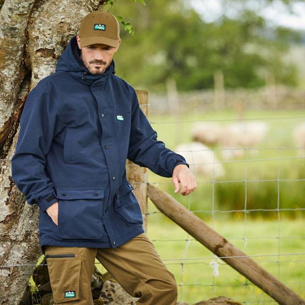 Ridgeline Mens Torrent Jacket in Navy