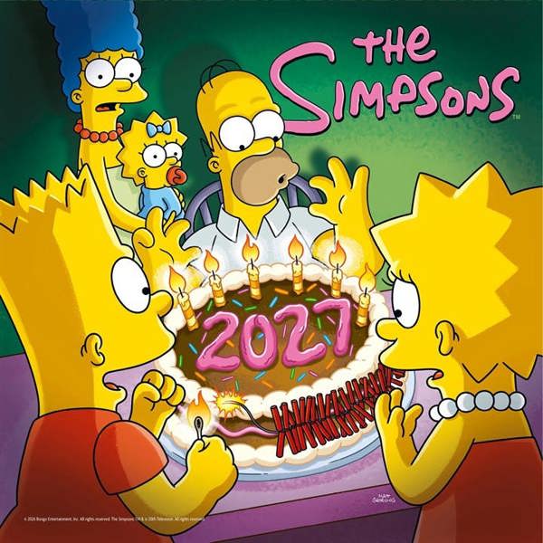 The Simpsons Calendar 2027, Wall Calendars, Month To View, Entertainment, Gift