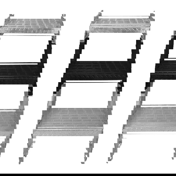 Monstershop Adjustable 2 Section Galvanised Staircase - 600mm Wide