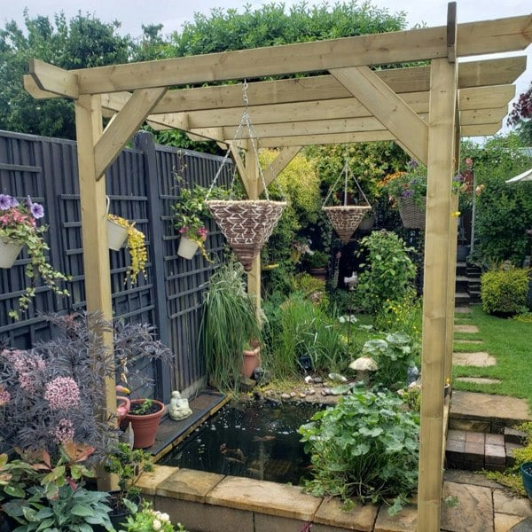 LayzeePergola Heavy Duty Timber Pergola | Complete DIY Kit | Slow Grown Spruce.
