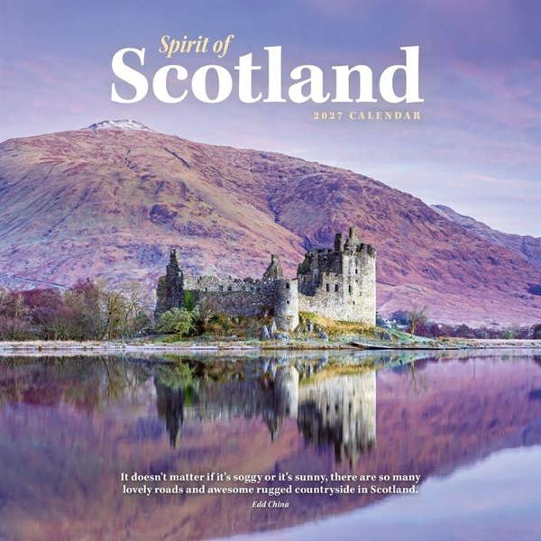Spirit Of Scotland Calendar 2027, Wall Calendars, Month To View, Travel, Gift