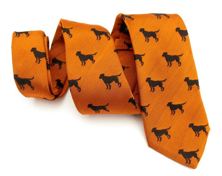 Labrador Country Silk Neck-Tie by Van Buck – Premium Men's Patterned Shirt by Claudio Lugli | Bold Design, Tailored Fit, Best Printed Shirts