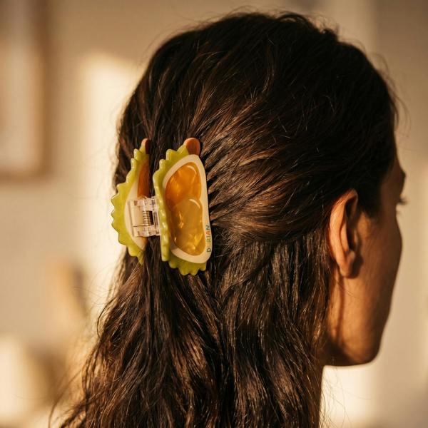 Gold Trip Durian Claw Clip