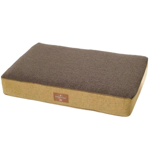 Snug and Cosy Pets Heritage Tweed Orthopaedic Pet Lounger - Comfort & Support