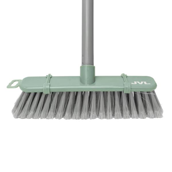 JVL Angled Sweeping Brush With Soft Bristles - Grey