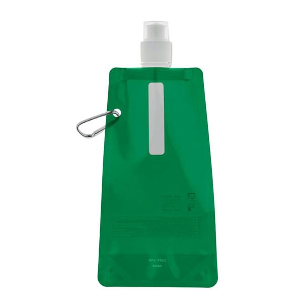 MidOcean Gates Plain Foldable 480ml Water Bottle - Transparent Green - 