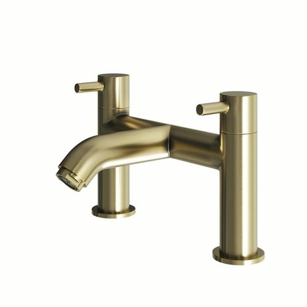 Flode Kumla | Bath Filler Mixer Tap | Brushed Brass