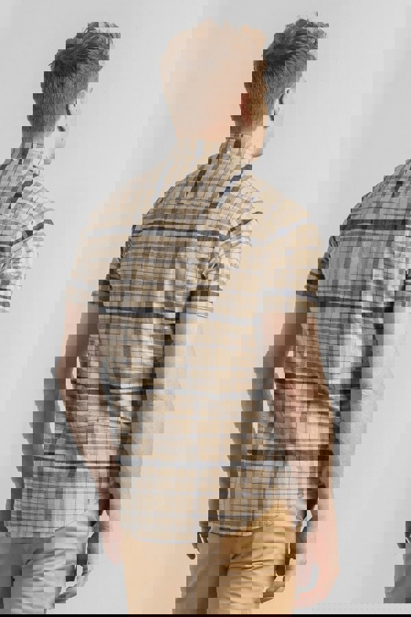 ENORSIA Mens Button Down SS Oxford Shirt