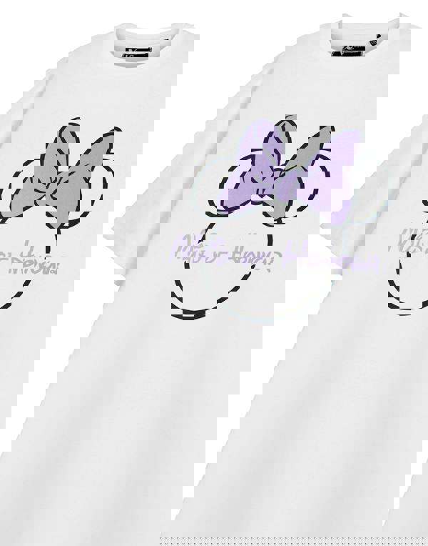 Disney Minnie Mouse Womens White Maid Of Honour Hen Party Short Sleeved T-Shirt