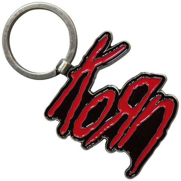 Korn Red Band Logo Keyring Keychain