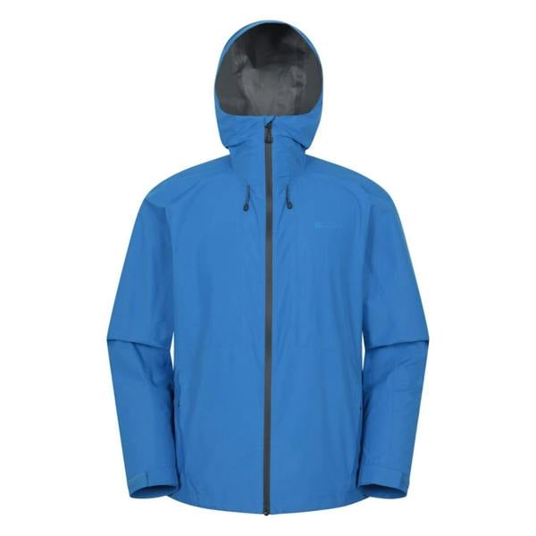 Mountain Warehouse Mens Aerovent 2.5 Layer Stretch Waterproof Jacket - Cobalt - 