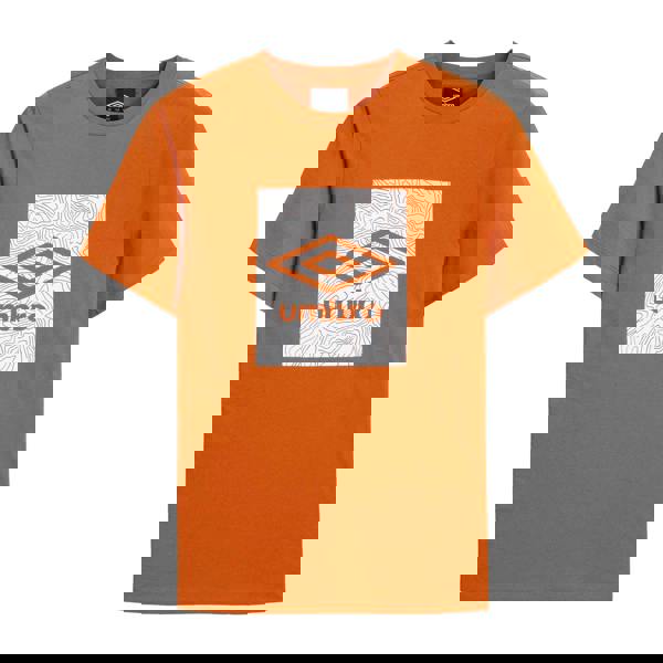 Umbro Mens Geo Wave T-Shirt - Gold Flame