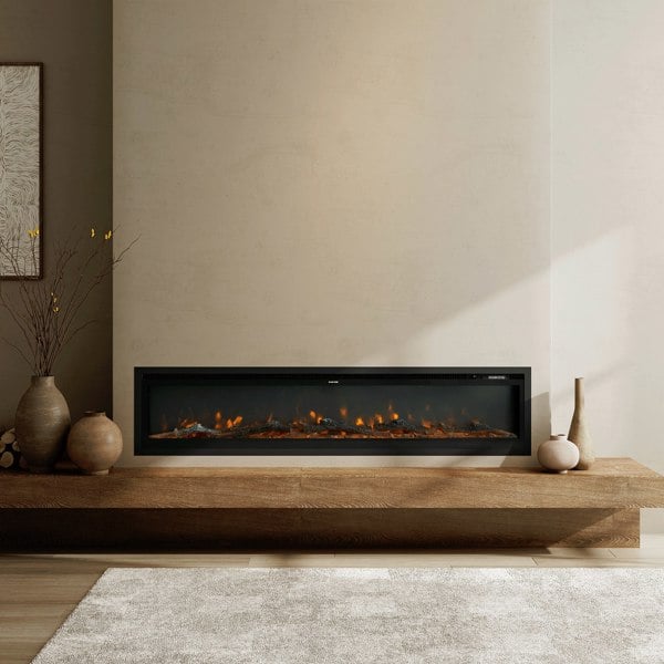 42/50/60/73 inch Electric Fire 12 Vibrant Flame Colours Electric Fireplace with Remote Living and Home 60 inch