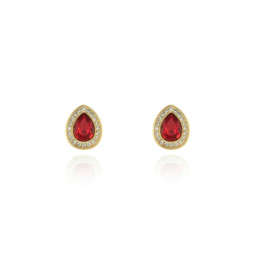 Cachet London Talma Ruby Gold Earrings